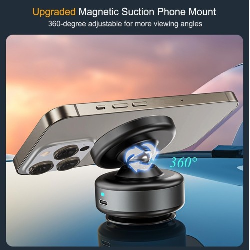 360° Car Magnetic Vacuum Suction Phone Mount Holder