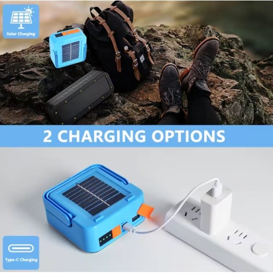 Solar + Rechargable Camping Flood Light