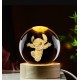 3D Stitch Glass Ball Night Lamp - Model B