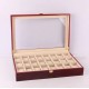 18 Slots Watch Holder Storage Case Organizer Black Wrist Watch Box PU Leather Watch Display Box