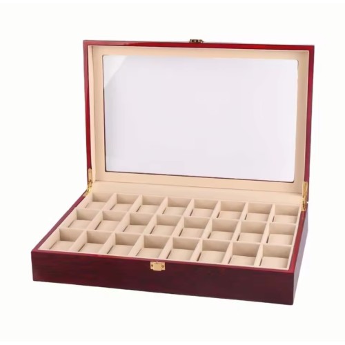 18 Slots Watch Holder Storage Case Organizer Black Wrist Watch Box PU Leather Watch Display Box