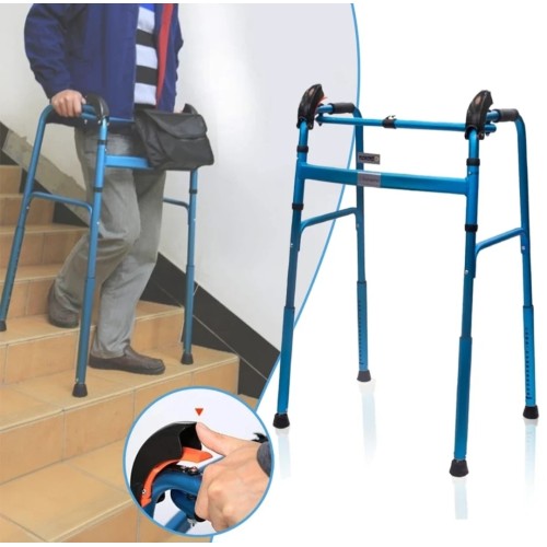 Adjustable and Foldable Walker for Patients and Elderly