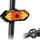 Bike Tail Light with Turn Signals, Wireless Remote LED Rear Bike Light USB Rechargeable