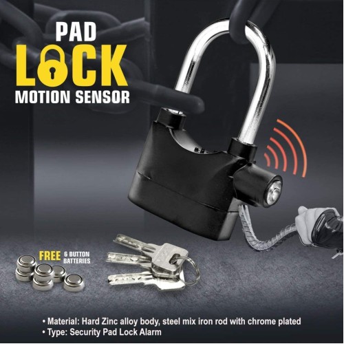 Universal Anti-Theft Security Pad Alarm Lock 3 Keys System