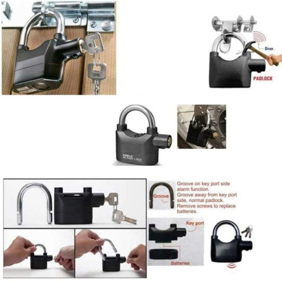 Universal Anti-Theft Security Pad Alarm Lock 3 Keys System