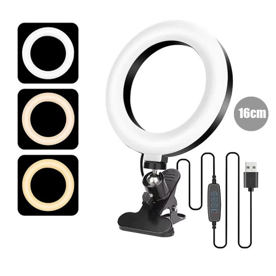 Portable Selfie Ring Light - 16cm