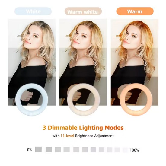Portable Selfie Ring Light - 16cm
