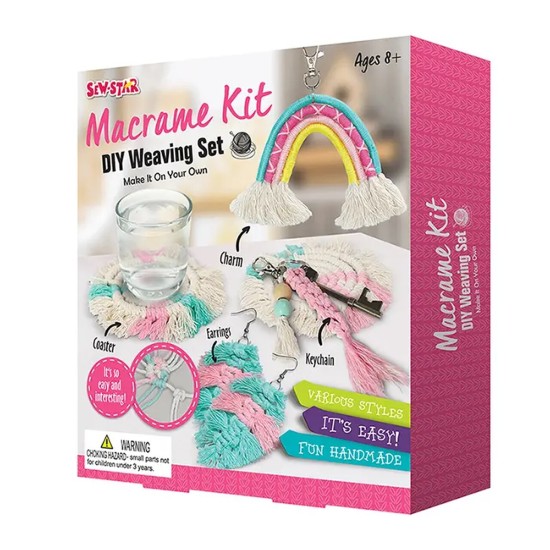 Sew Star Macrame Kit Diy Weaving Set