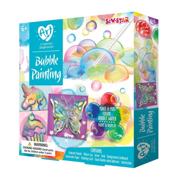 Sew-Star Bubble Painting DIY Kit - Artist Fun Activity