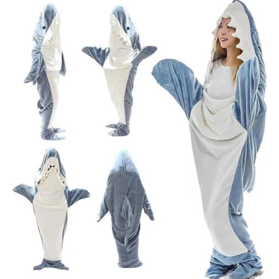Cartoon Shark Blanket Costume