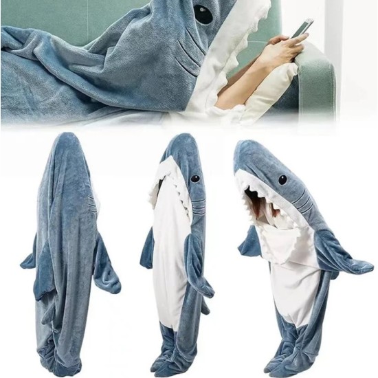 Cartoon Shark Blanket Costume