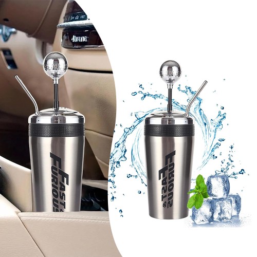 Fast Gear Shifter Cup 304 Stainless Steel Mug - Silver