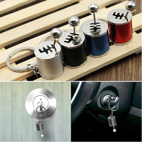 Mini Metal Car Shifter Keychain