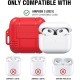 Shockproof Protective Armor Airpods 3 Matte Case - Red Shockproof Protective Armor Airpods 3 Matte Case - Red