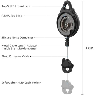 VR Cable Management Retractable Ceiling Pulley System Compatible
