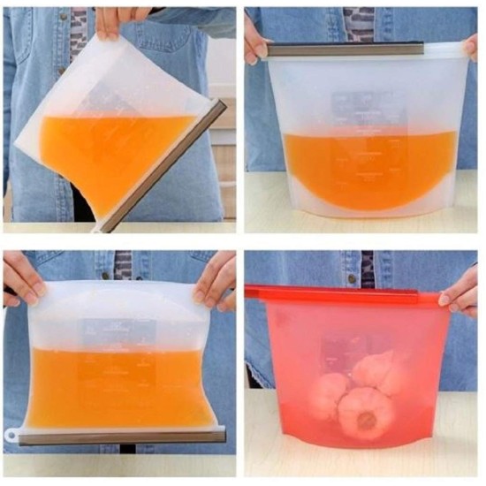 Silicone Reusable Storage Container Bag - 1Pcs
