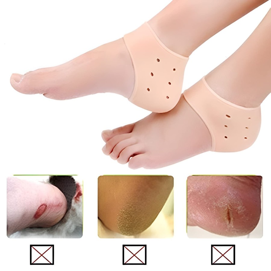 Silicon Socks Gel Heel Pad for Pain Relief Silicon Socks Gel Heel Pad for Pain Relief