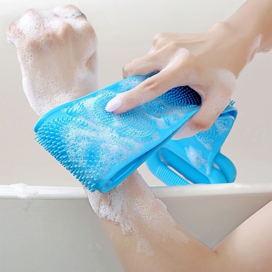 Silica Gel Bath Body Towel Brush