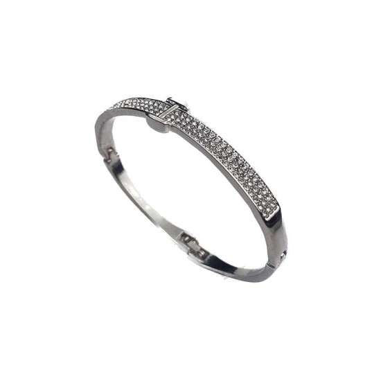 Jewellery Ethic Crystal Silver Armband Bracelet