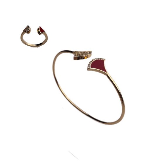 Jewellery Dream Gamestone Gold Tone RIng & Armband Bracelet