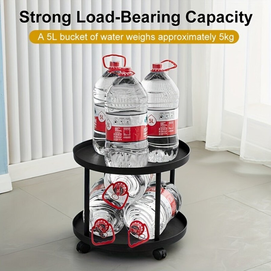 Round  Tea Table with Swivel Casters