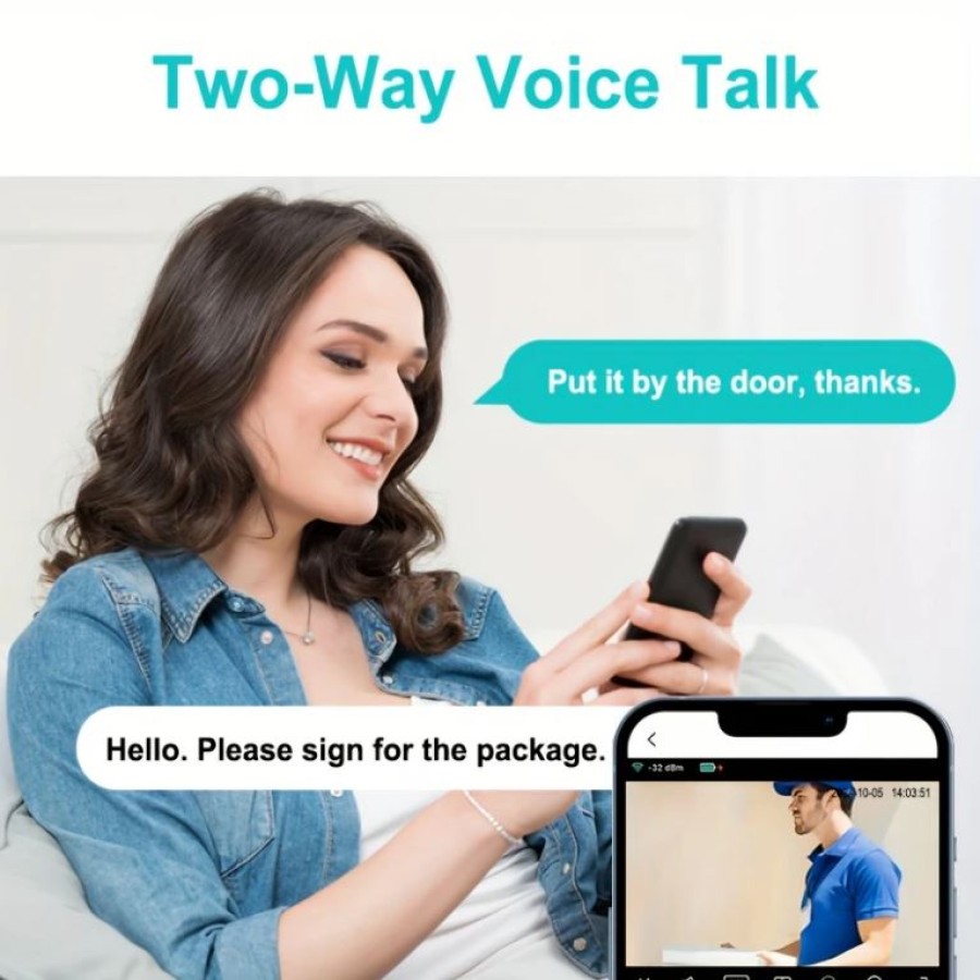 Smart Wireless Video Doorbell with PIR Motion Sensor