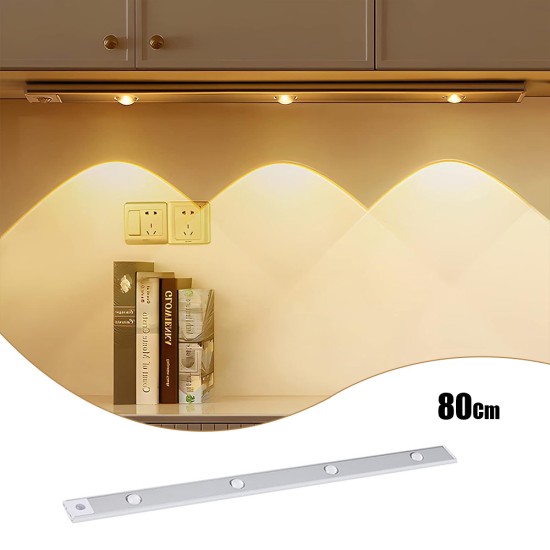 Rechargeable Smart Led Cabinet Closet Motion Sensor Light- 80cm