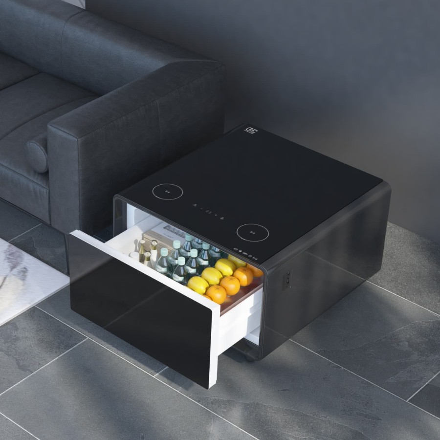 Smart side table Midsize (white - Dark gray)