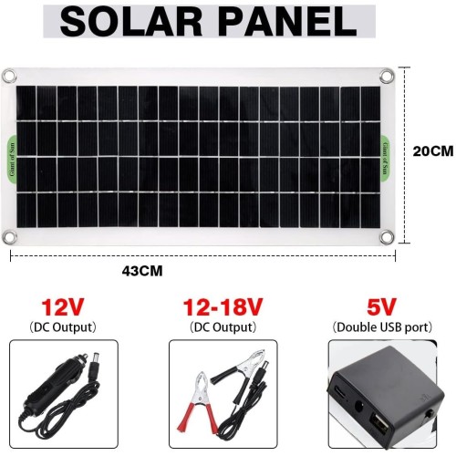 Solar Panel Controller for Phone, RV, Car, MP3, PAD, Charger, Outdoor Battery Supply, Cell, 1000W