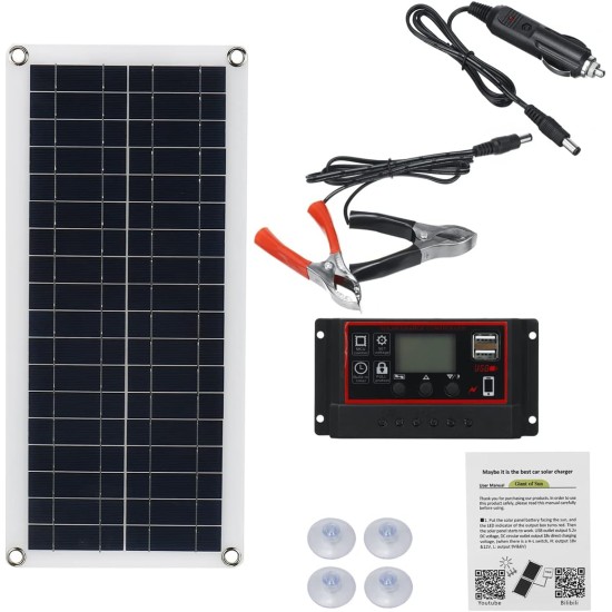 Solar Panel Controller for Phone, RV, Car, MP3, PAD, Charger, Outdoor Battery Supply, Cell, 1000W