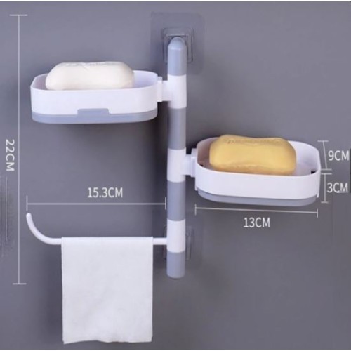 Rotary drawer type soap box