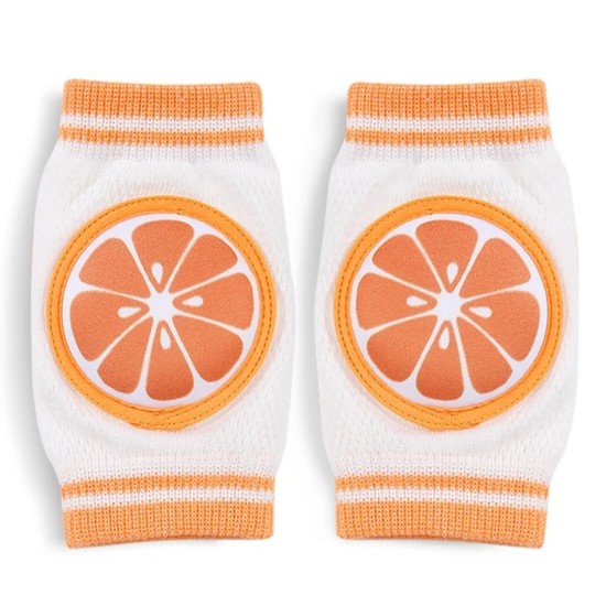 Protective Baby Knee Pads for Crawling- Orange