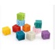 Soft rubber blocks square (10 PCS)