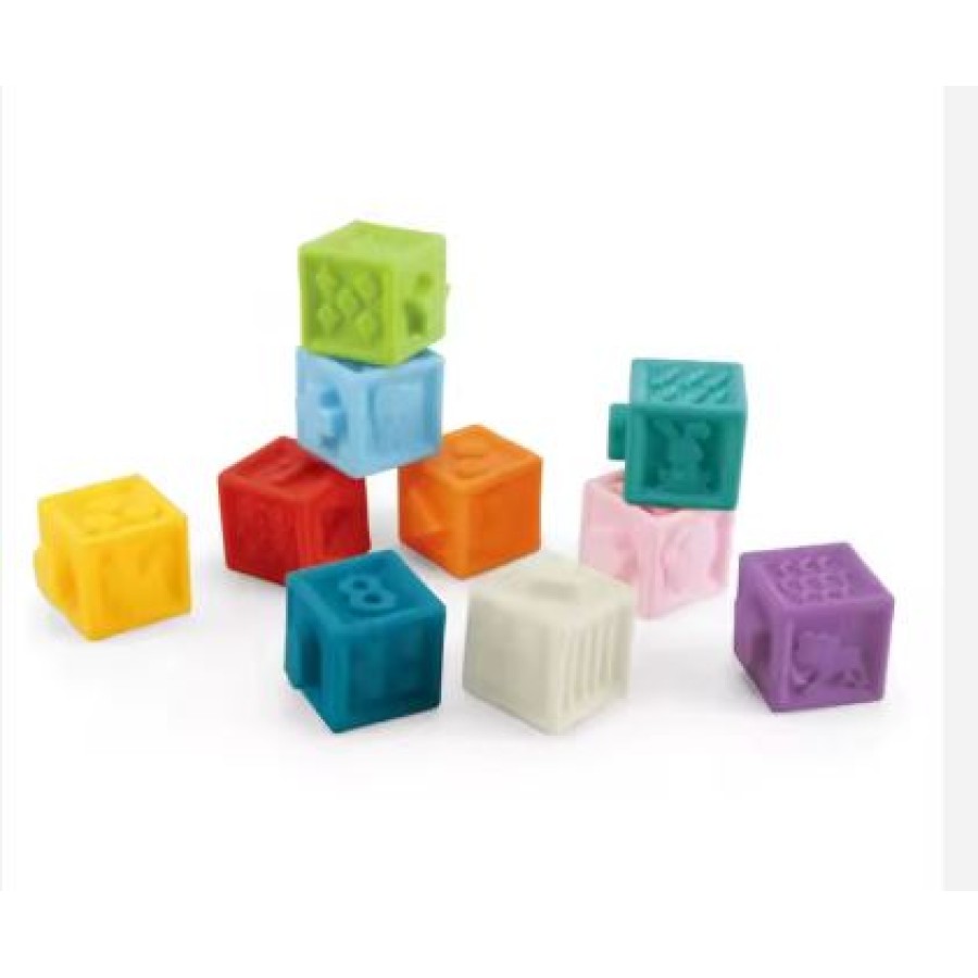 Soft rubber blocks square (10 PCS)