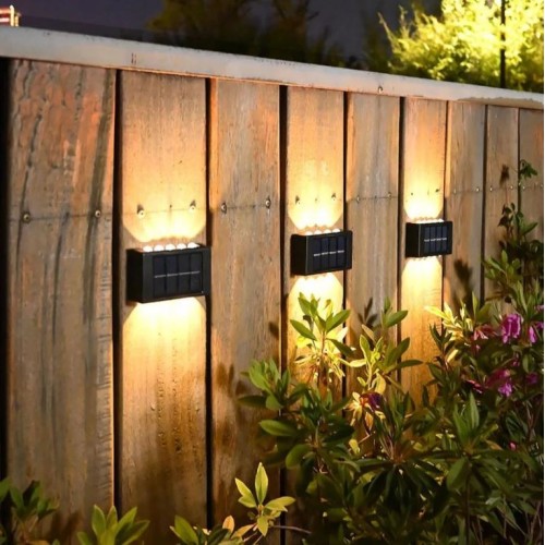 10LED Solar Outdoor Wall Lamp Light - 2PCS