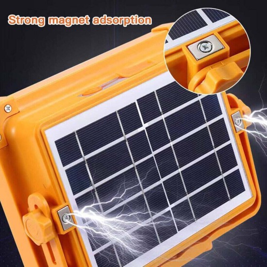 Portable Solar Work Light Rechargeable 6 LED Floodlight