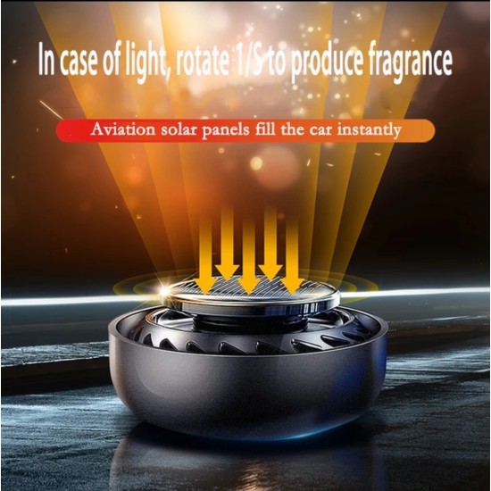 Solar Aromatherapy Diffuser Car Air Freshener