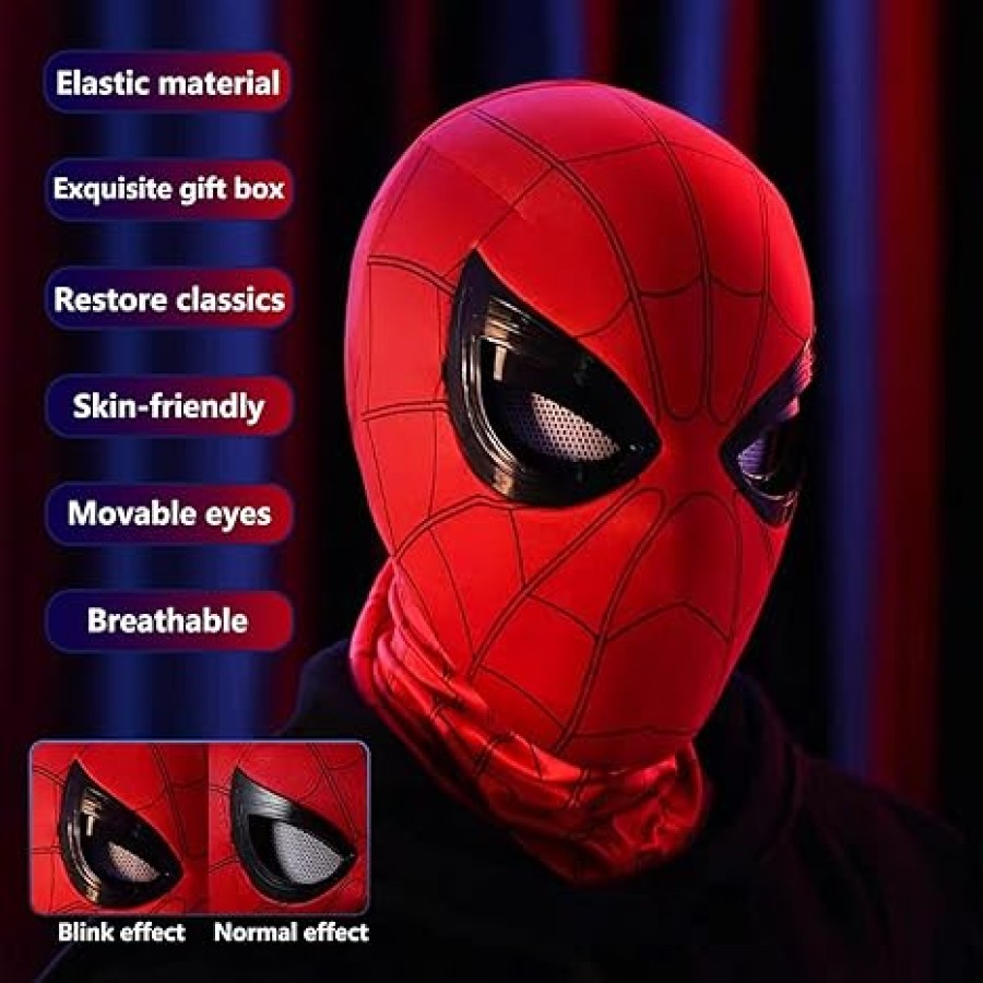 Spider-Man Headgear Eye Blink Mask with remote