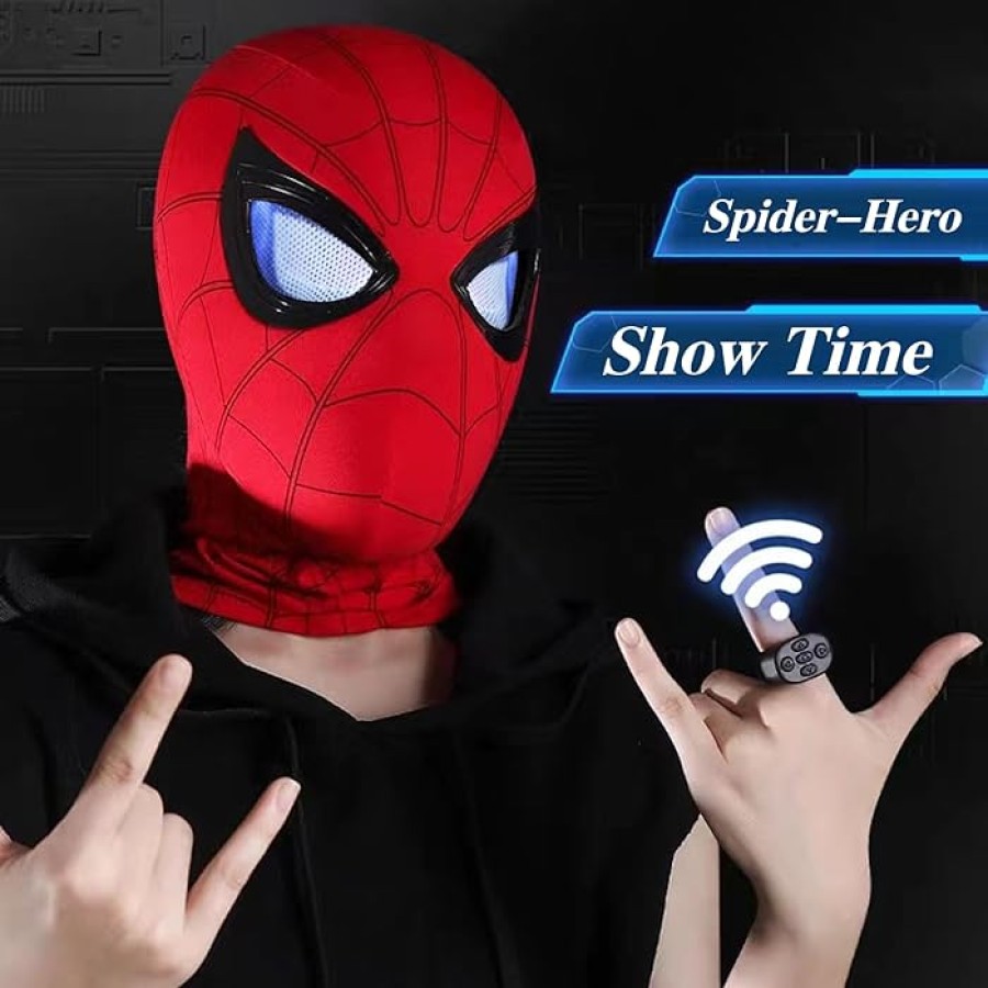 Spider-Man Headgear Eye Blink Mask with remote