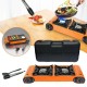 Double Burner Gas Stove with BBQ Grill - BDZ-268-S-SET