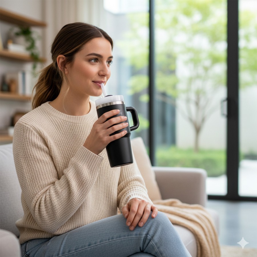 Stanley Quencher H2.O Flowstate Tumbler 20Oz - Black