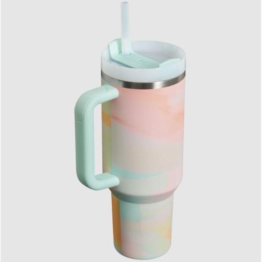 Stanley Quencher Stainless Steel Travel Tumbler 40oz - Serene Marble