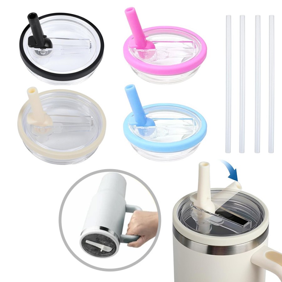 Leak Proof Lid with Straw for Stanley Tumbler