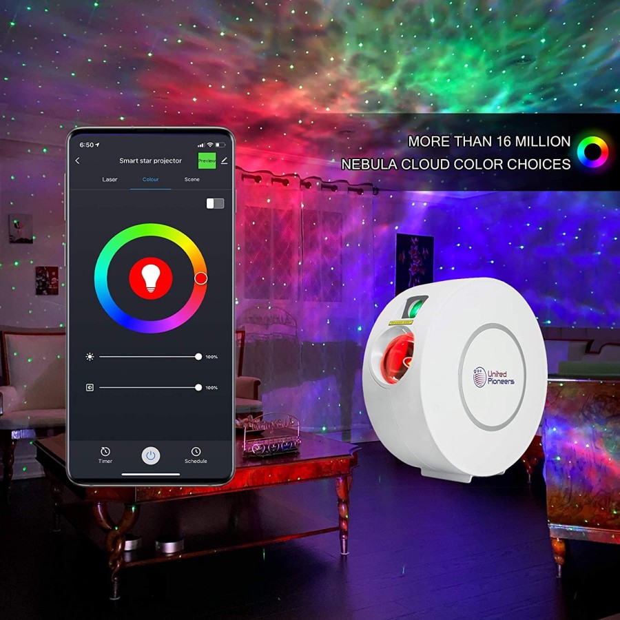 Smart Star Projector Galaxy Light Compatible with Alexa, Google Home,Control by App STARRY