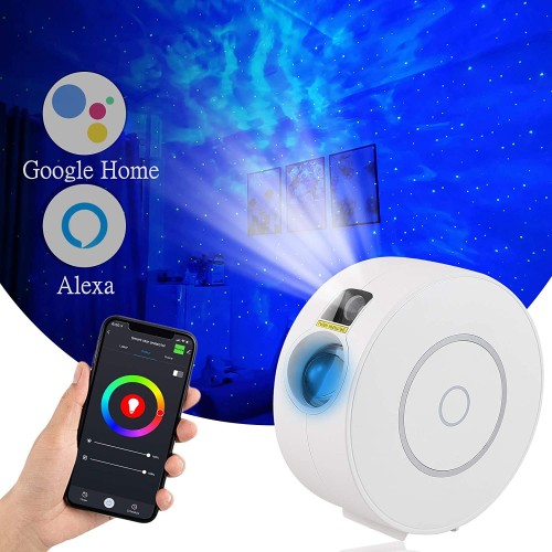 Smart Star Projector Galaxy Light Compatible with Alexa, Google Home,Control by App STARRY