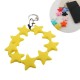  Star Shaped Phone Holder Strap Keychain - yellow