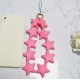 Star Shaped Phone Holder Strap Keychain - Baby Pink