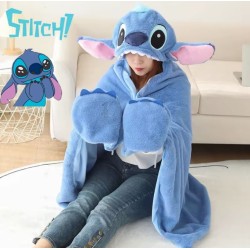 Disney Stitch Winter Comfy Hoddie Blanket