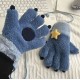  Disney Stitch Gloves Creative Stitch Paw Claw Blue 2PCS 