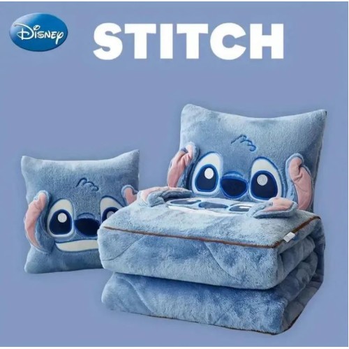 2 in 1 Disney Stitch Throw Pillow Blanket